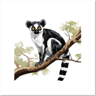 Ruffed Lemur Posters and Art